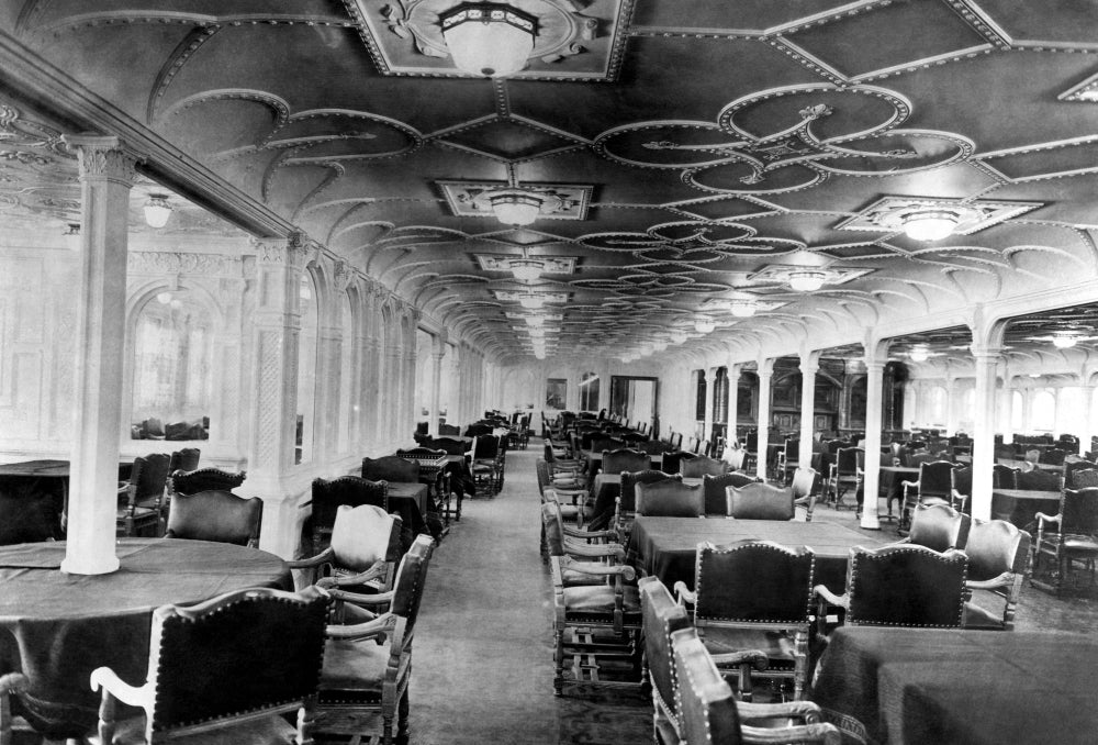 The Dining Room Of The Rms Titanic History Image 1