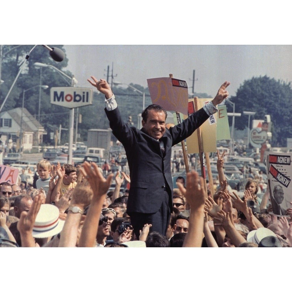 Richard M. Nixon Campaigning For The Presidency History Image 1