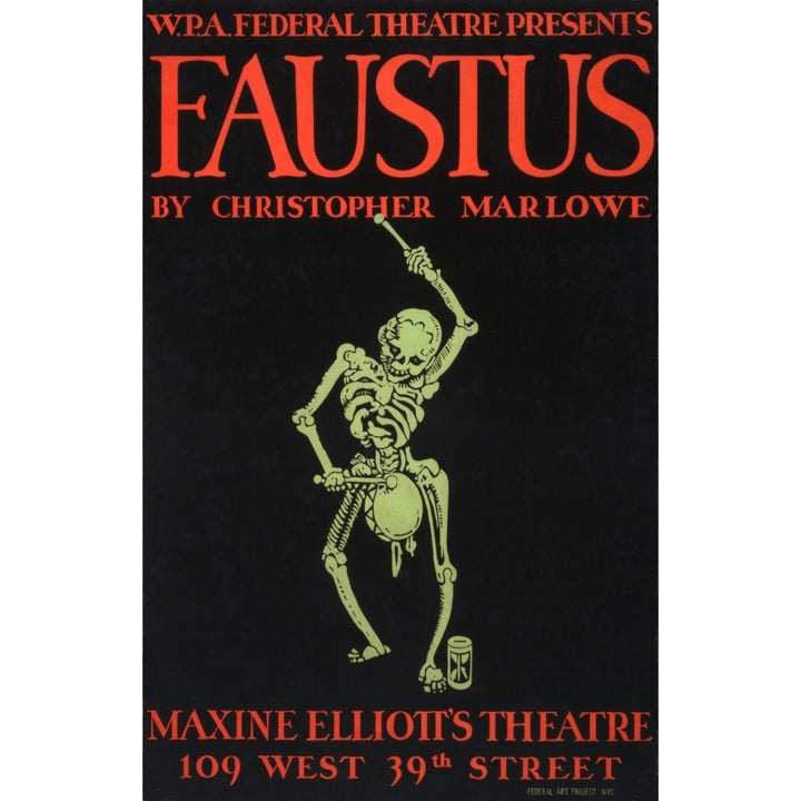 Poster For Faustus History Image 1