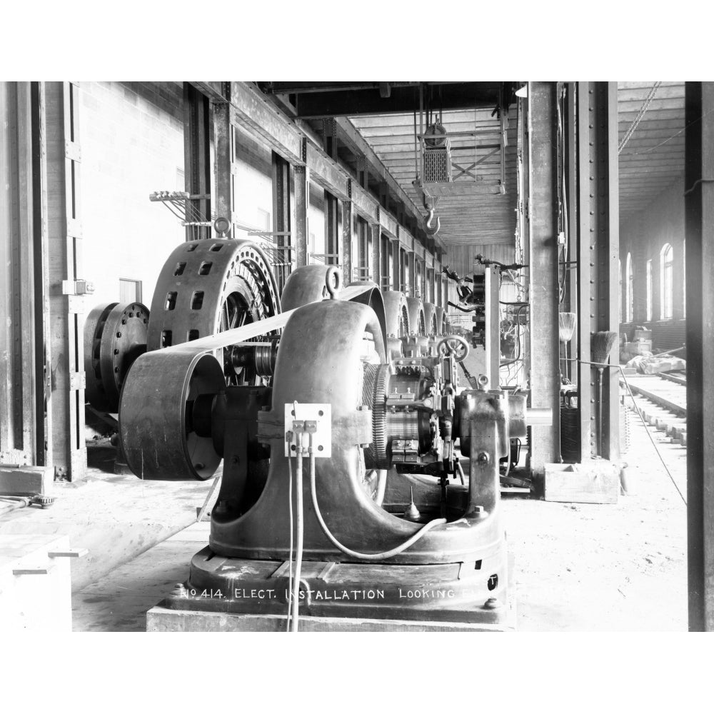 Electricty. Westinghouse Belt-Driven Exciters And Alternators. Michigan Lake Superior Power Company History Image 1