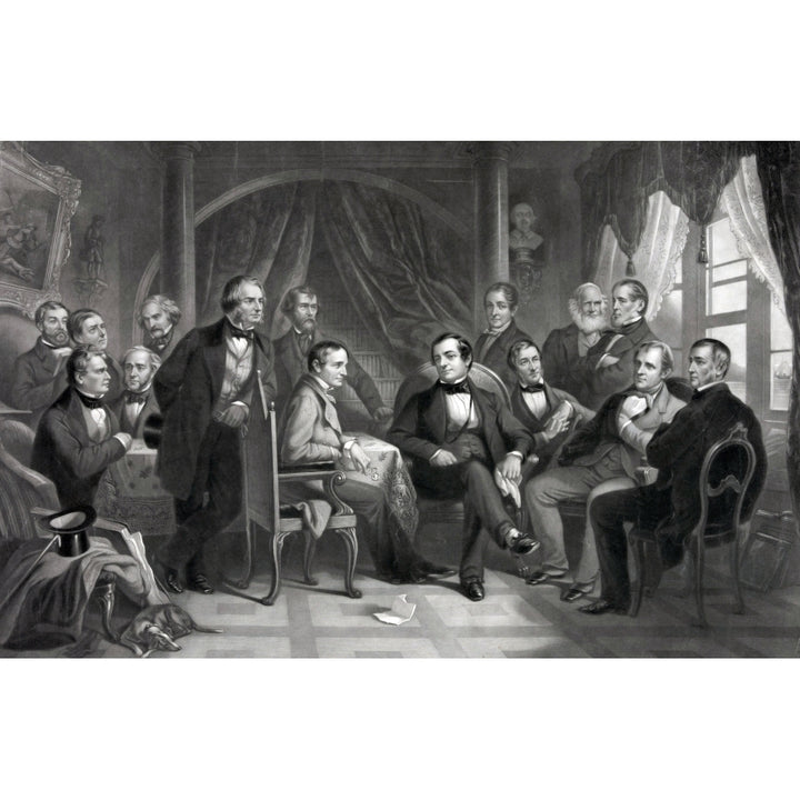 Washington Irving And His Literary Friends At Sunnyside. 1864 History Image 2