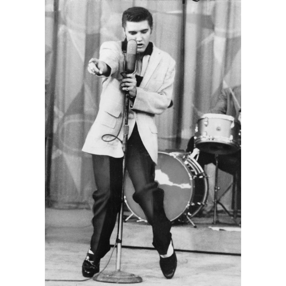 Elvis Presley Performs On The Milton Berle Show April 3 1956. Poster Print Image 1