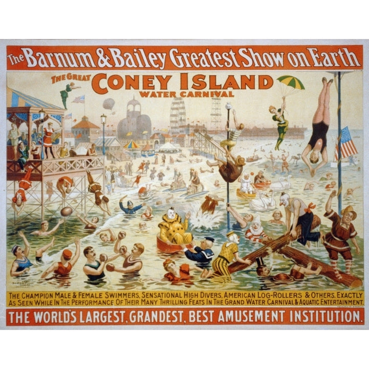 Barnum And BaileyS Great Coney Island Water Carnival At Coney Island History Image 1