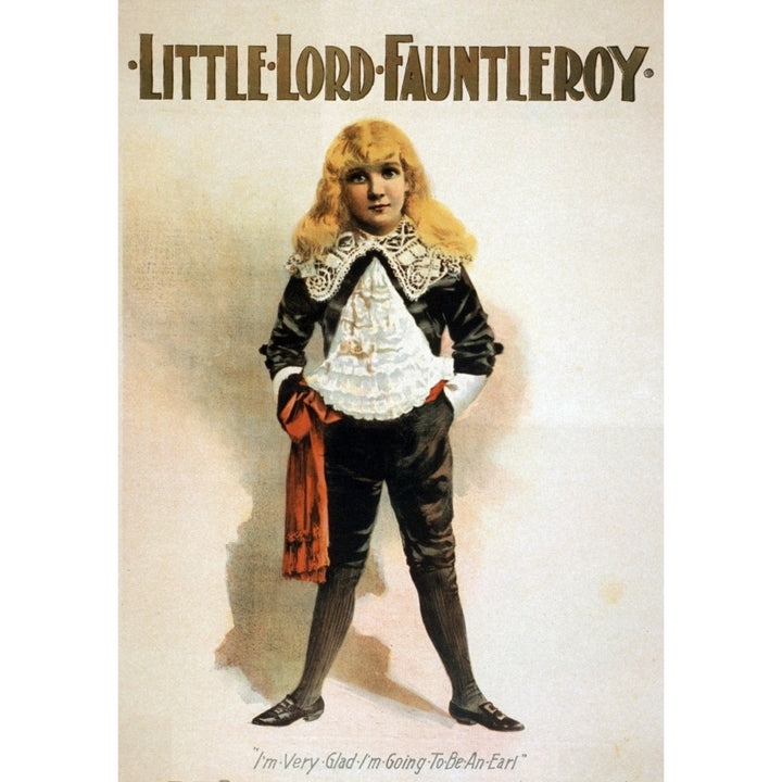 An 1888 Theater Poster Of Little Lord Fauntleroy History Image 1