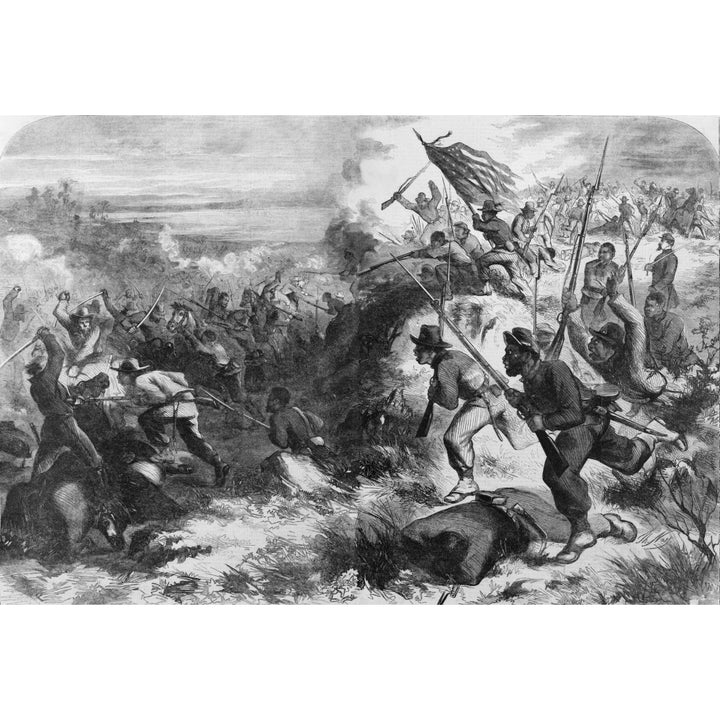 African American Soldiers In A Civil War Battle Against Their Former Masters History Image 1