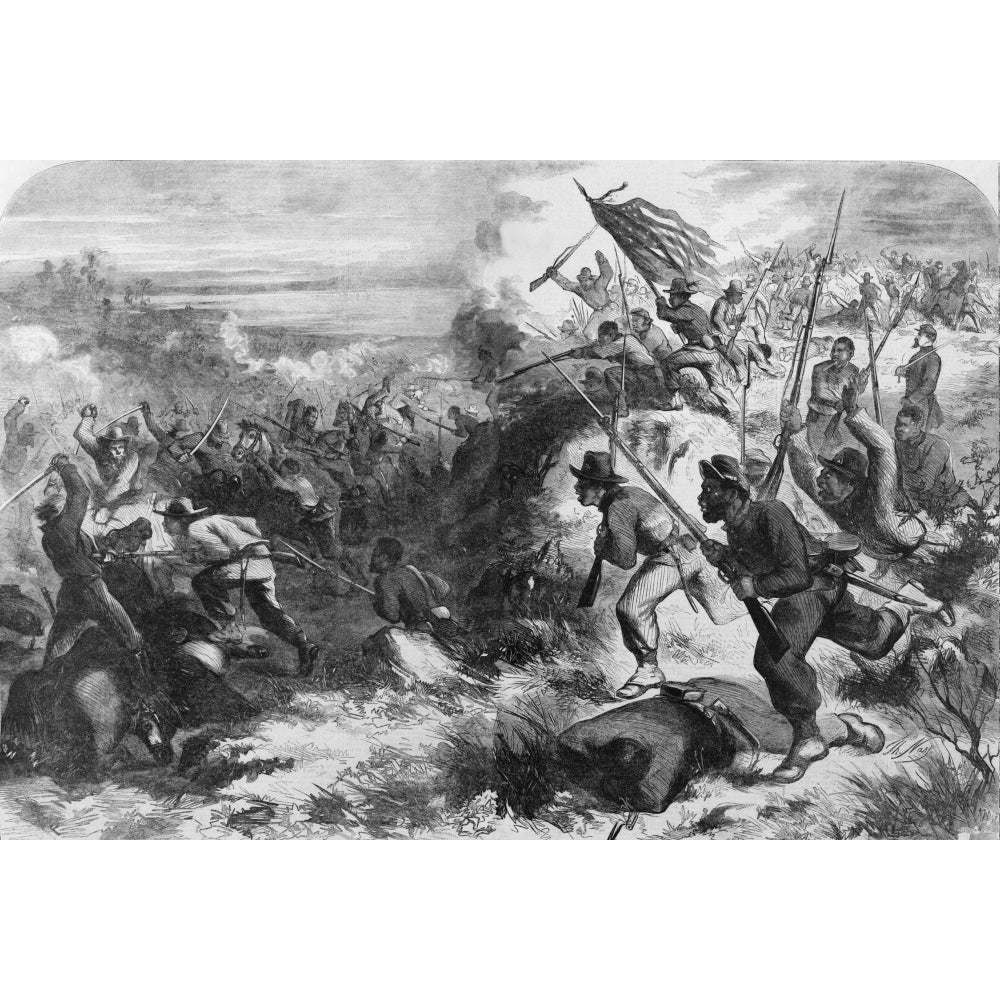 African American Soldiers In A Civil War Battle Against Their Former Masters History Image 2