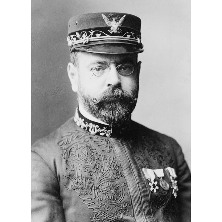 John Philip Sousa Wearing Band Uniform With Medals. Sousa Composed The Stars And Stripes Forever In 1897. Image 1