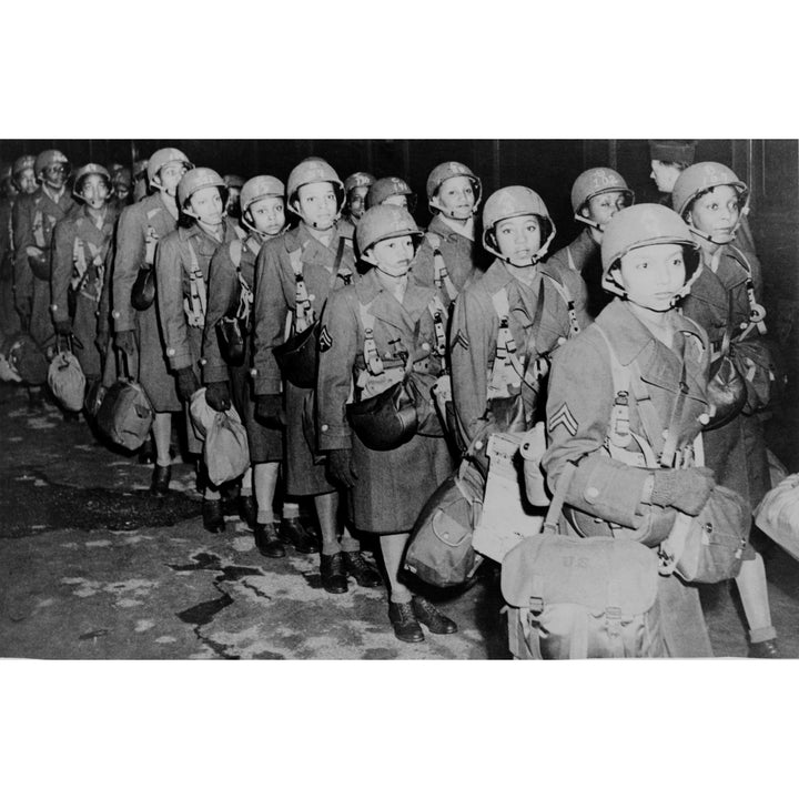 First African American Members Of The WomenS Army Corps Assigned To Overseas Duty Arriving In England During The Final Image 2