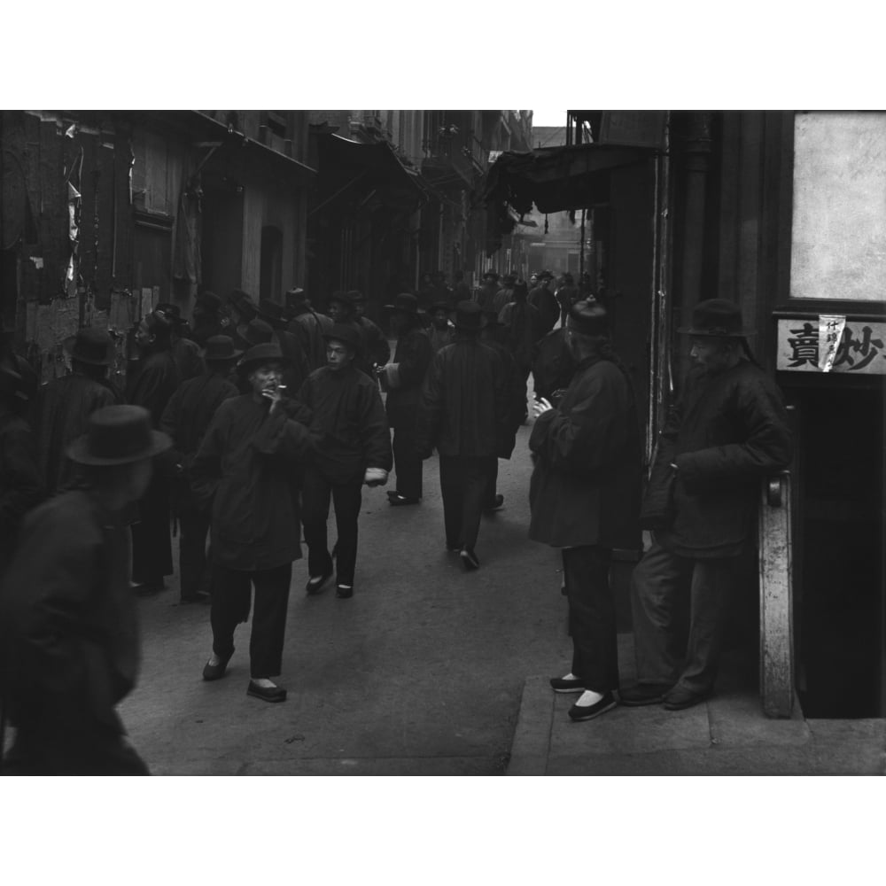 Street Of The Gamblers . Chinese Immigrants In San Francisco. From Arnold GentheS Chinatown Series. 1898. Image 1