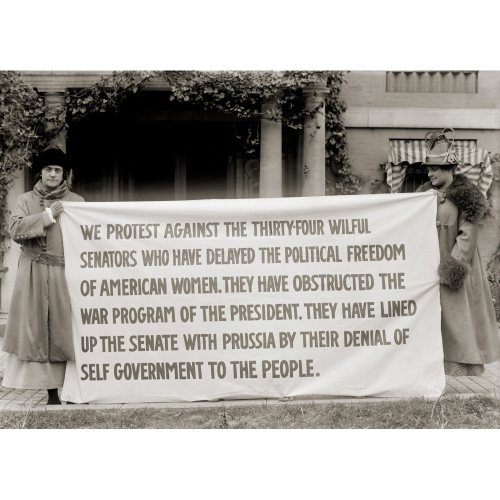 WomenS Suffrage Activists Protest The U.S. SenateS Failure To Pass The Federal Woman Suffrage Amendment In 1918. In Image 2