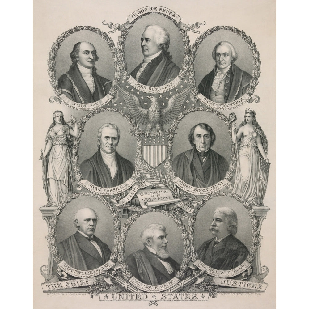 The First Eight Chief Justices Of The United States John Jay History Image 1