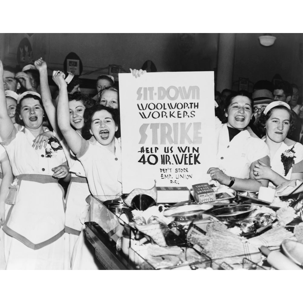 Striking Women Employees Of WoolworthS Demand A 40 Hour Work Week In York City History Image 2