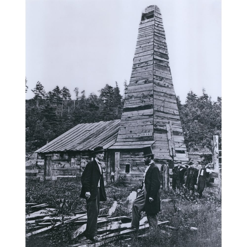 The Original 1859 Drake Oil Well In Titusville History Image 1