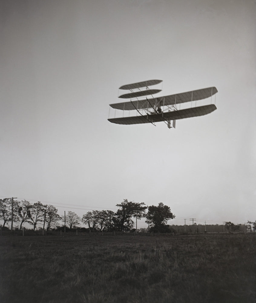 Orville Wright 1871-1948 Flying On October 4 1905 At Huffman Prairie Dayton Ohio. Lc-Dig-Ppprs-00658 History Image 1