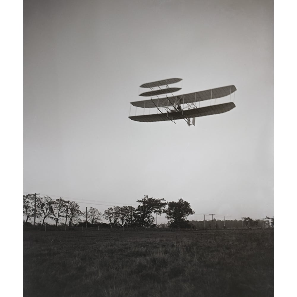 Orville Wright 1871-1948 Flying On October 4 1905 At Huffman Prairie Dayton Ohio. Lc-Dig-Ppprs-00658 History Image 1