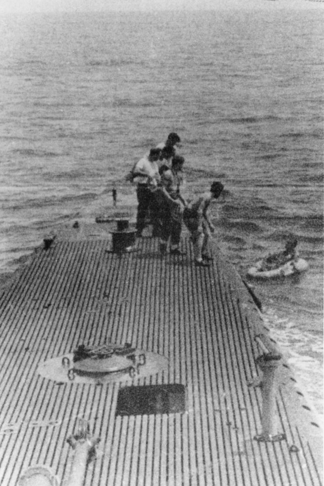 Lt. George Bush Was Rescued By The Submarine Uss. Finback After Being Shot Down Bombing The Japanese Held Island Of Chi Image 1