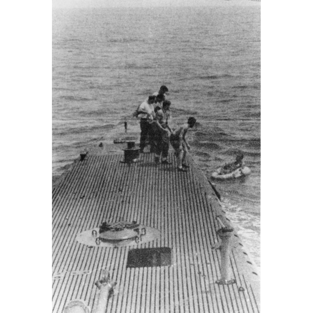 Lt. George Bush Was Rescued By The Submarine Uss. Finback After Being Shot Down Bombing The Japanese Held Island Of Chi Image 1