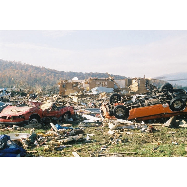 Aftermath Of A Deadly Tornadoes That Ripped Through Mossy Grove Tennessee Killing 7. Nov. 12 2002. History Image 2