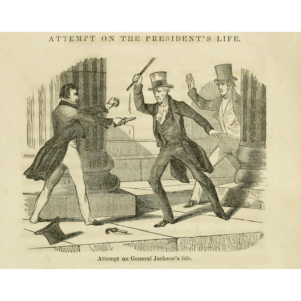 Assassination Attempt On President Andrew Jackson On Jan. 30 1835. Richard Lawrence An Unemployed Housepainter From Image 1