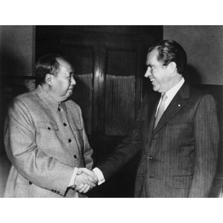 Nixon In China. President Nixon Meets With ChinaS Communist Party Leader Mao Tse- Tung. Feb. 21 1972. History Image 1