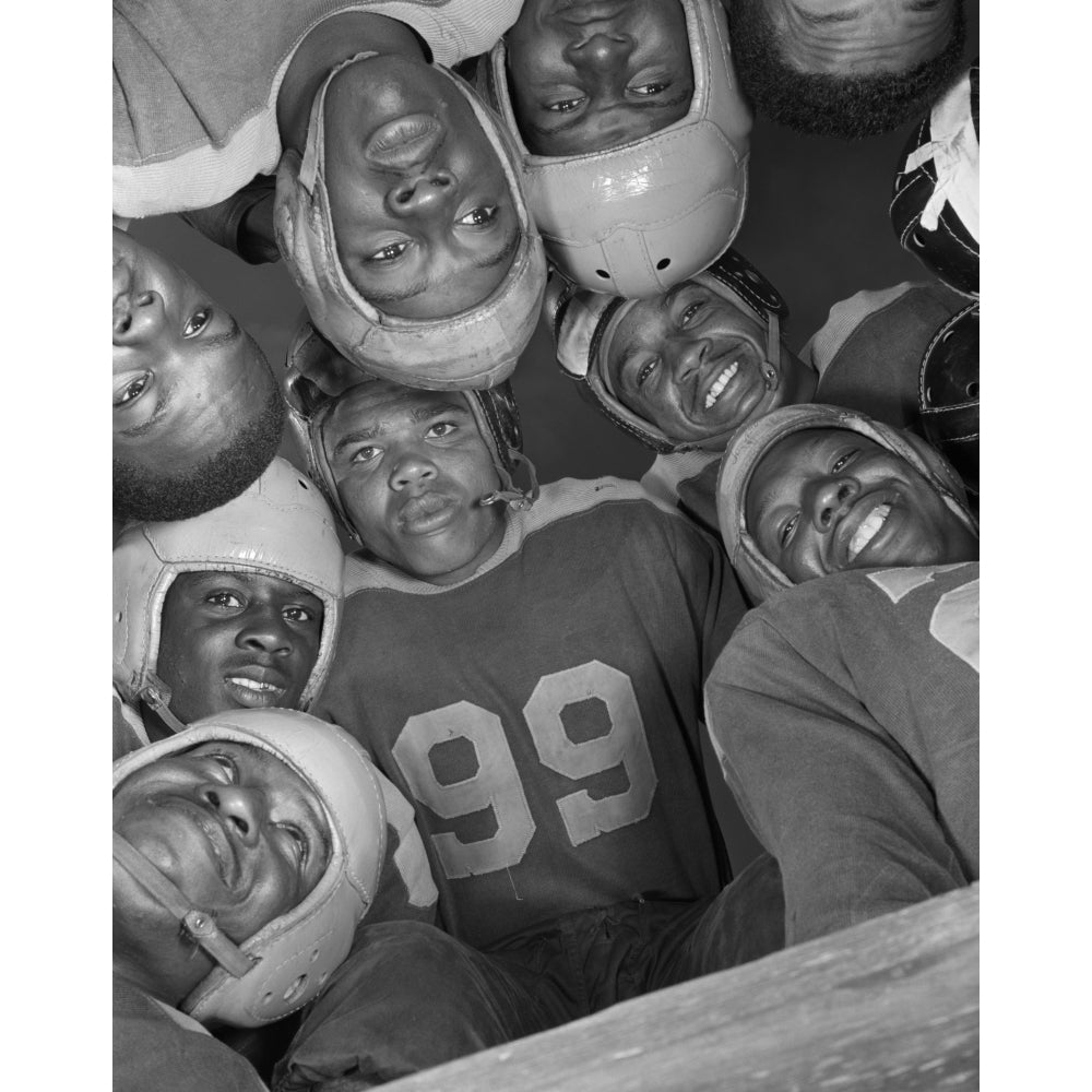 Africans American Football Huddle At Bethune-Cookman College. Jan. 1943 Photo By Gordon Parks. History Image 2