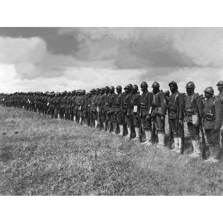 African American Troops In France During World War I. Part Of The 15Th Regiment Infantry York National Guard History Image 1