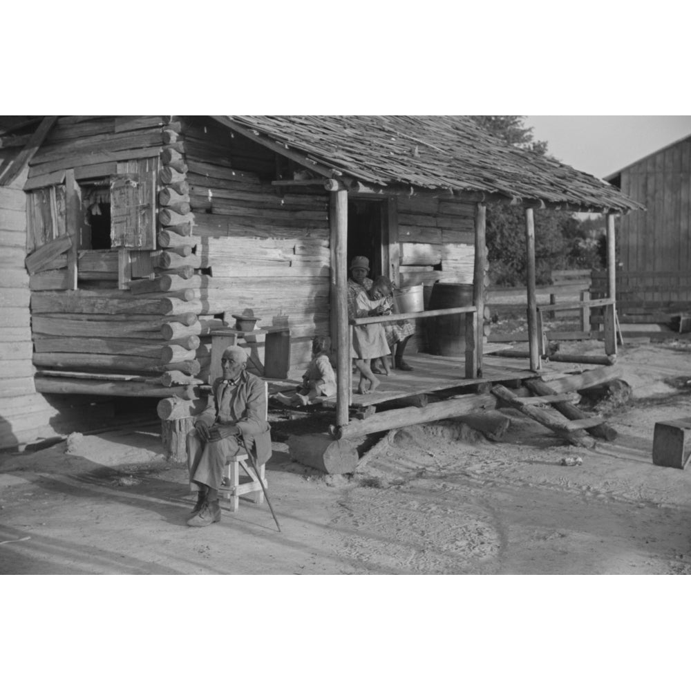 Blind Elderly African American Man At His Home In Gees Bend History Image 2