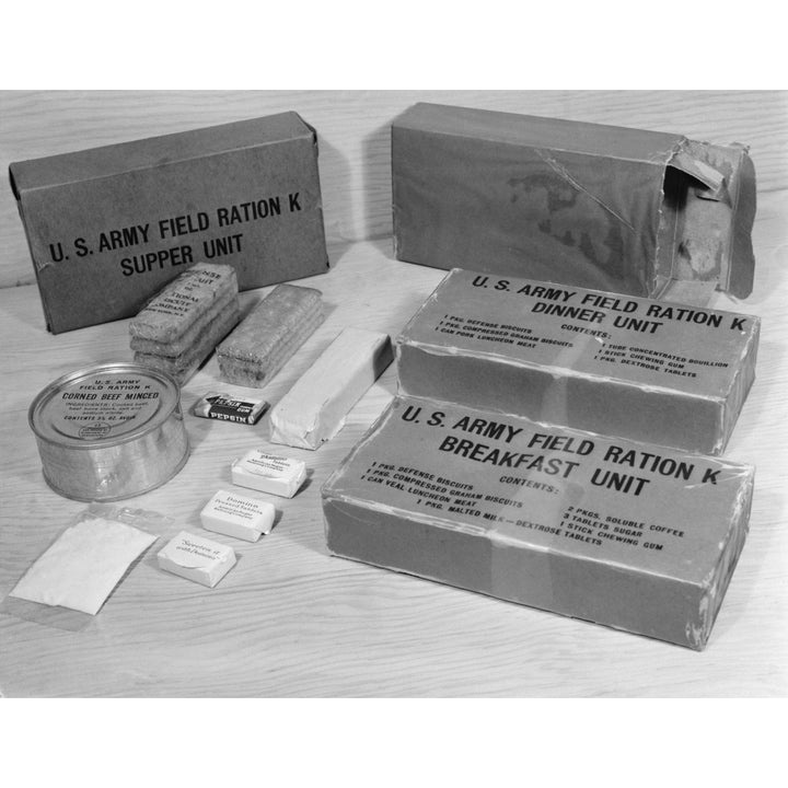 World War 2 K Rations Issued To U.S. Soldiers In Emergencies And Continuous Combat. The Three Meals History Image 1