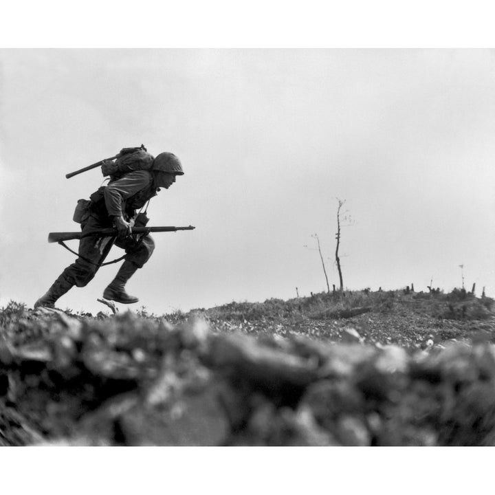 Marine Pfc. Paul E. Ison Runs Through Japanese Machine Gun Fire On Okinawa History Image 2