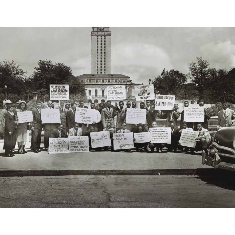 African Americans Demonstrate Against Segregation At The University Of Texas History Image 2