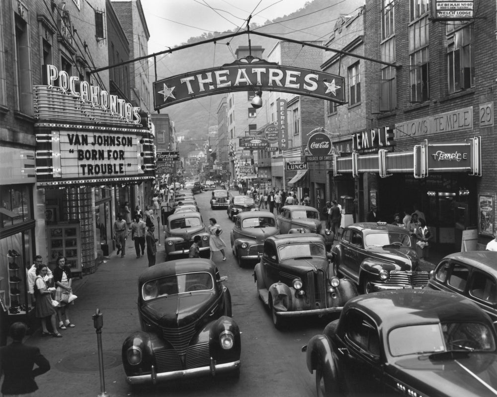 Saturday Afternoon Street Scene In Welch History Image 1