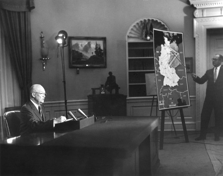 President Eisenhower Speaks To The Nation On Cold War Tensions Over Berlin. March 16 History Image 2