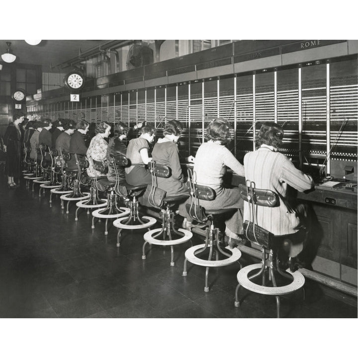 Telephone Operators Working On An International Switchboard In The 1930S. - History Image 2