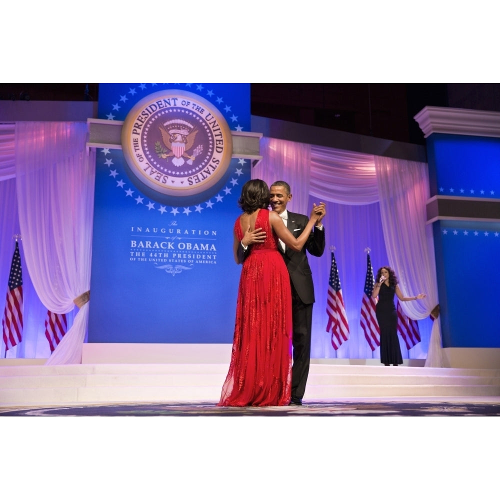 President Barack And Michelle Obama Dance At The Commander In Chief Inaugural Ball. Jan 21 History Image 1