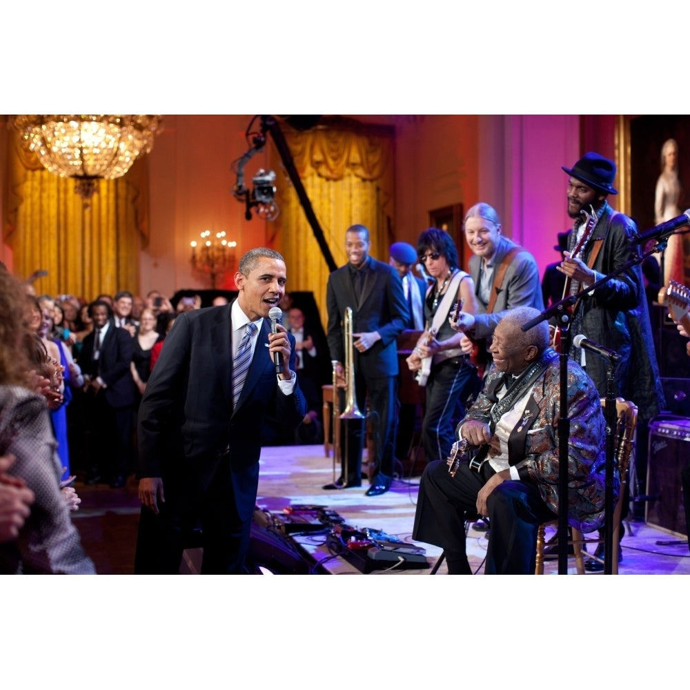 President Barack Obama Joins In Singing Sweet Home Chicago. He Joins Troy Trombone Shorty Andrews History Image 1