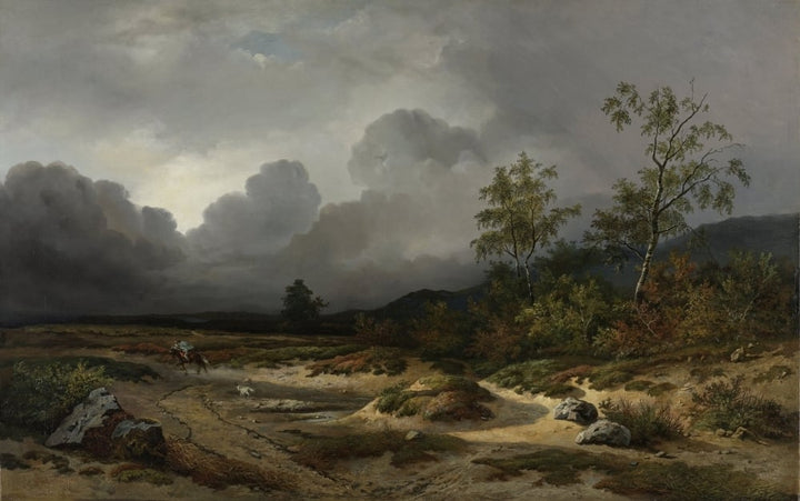 Landscape With A Thunderstorm Brewing Poster Print Image 1