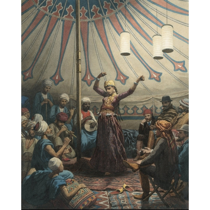 Egyptian Dancer In A Tent Poster Print Image 2