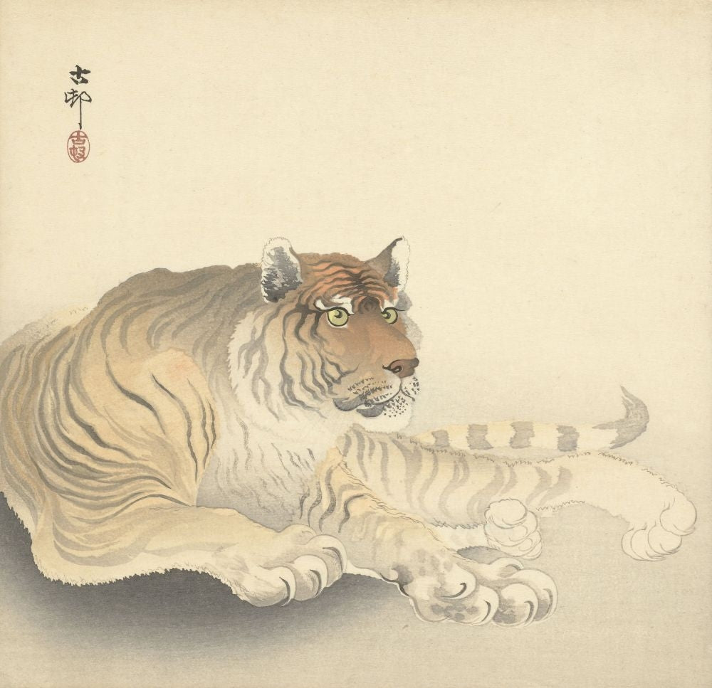 Resting Tiger Poster Print Image 1