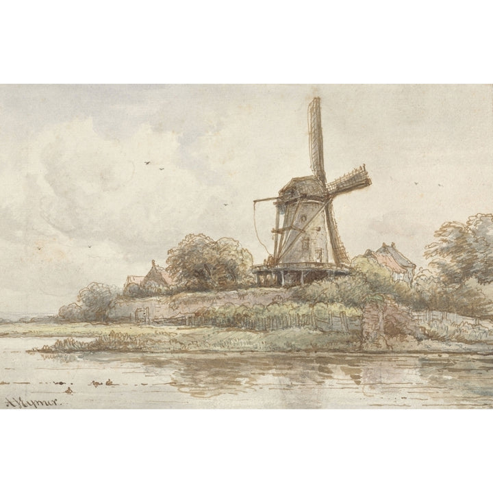 Mill On Ramparts Poster Print Image 1