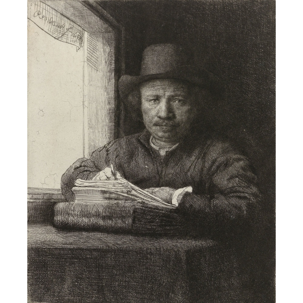 Self-Portrait Of Rembrandt Poster Print Image 1