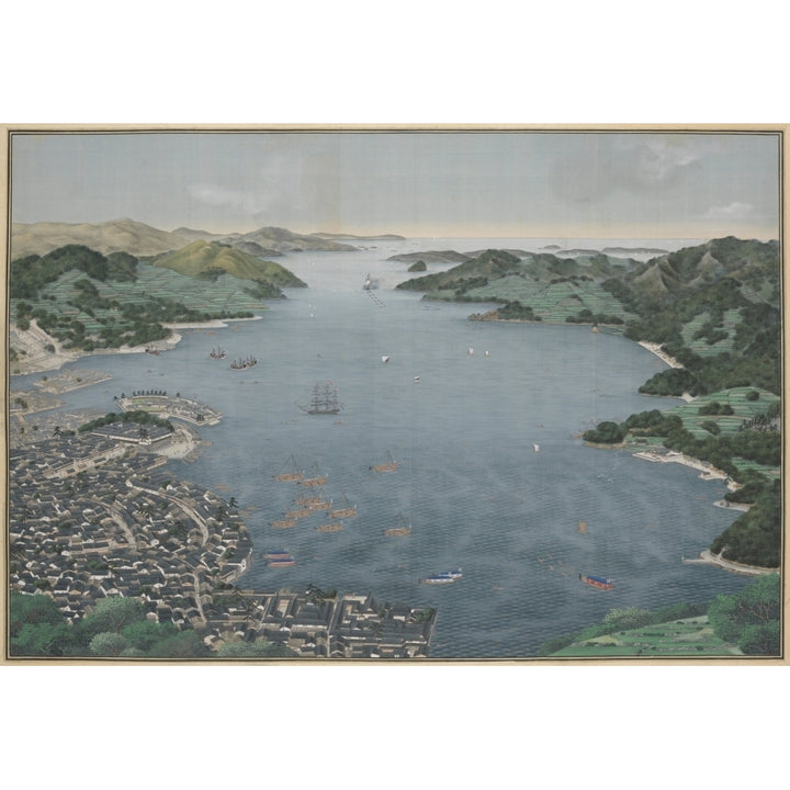 Nagasaki Harbor Poster Print Image 1