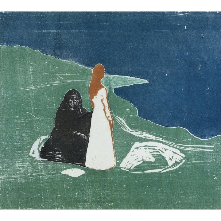 Two Women At The Seashore Poster Print Image 2