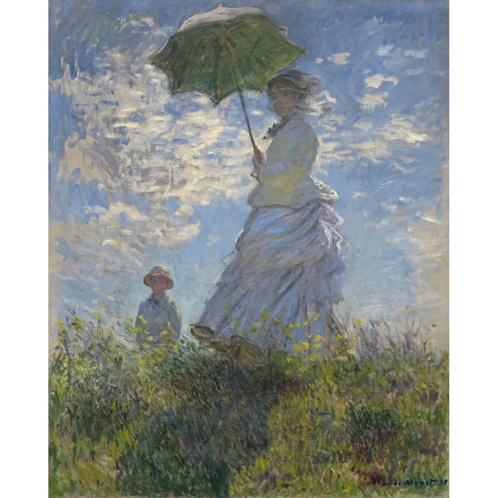 Woman With A Parasol-Madame Monet And Her Son Poster Print Image 1