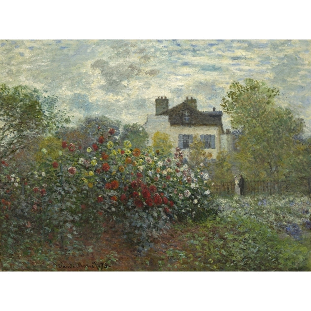 The ArtistS Garden In Argenteuil Poster Print Image 1