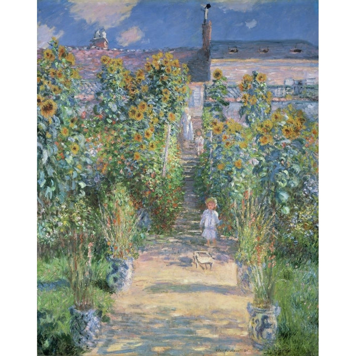 The ArtistS Garden At Vetheuil Poster Print Image 1