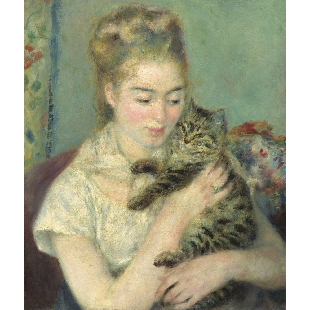 Woman With A Cat Poster Print Image 2