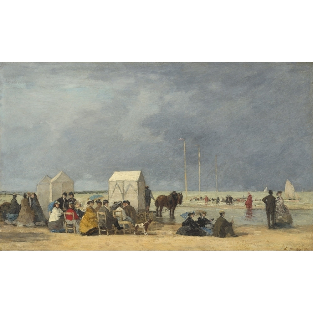 Bathing Time At Deauville Poster Print Image 2