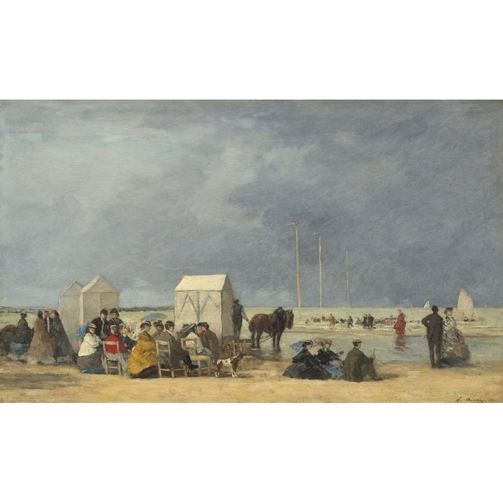 Bathing Time At Deauville Poster Print Image 1