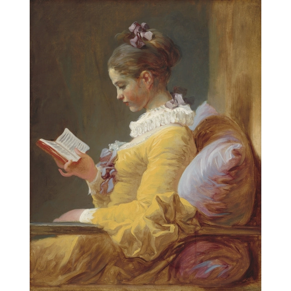 Young Girl Reading Poster Print Image 2