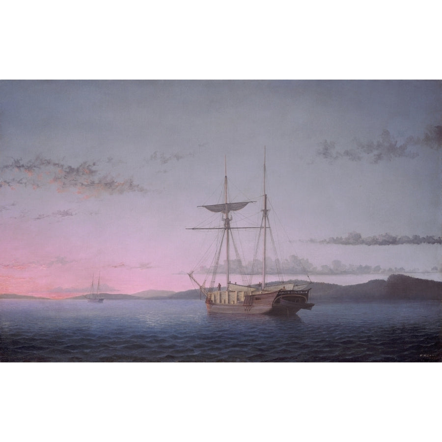 Lumber Schooners At Evening On Penobscot Bay Poster Print Image 1